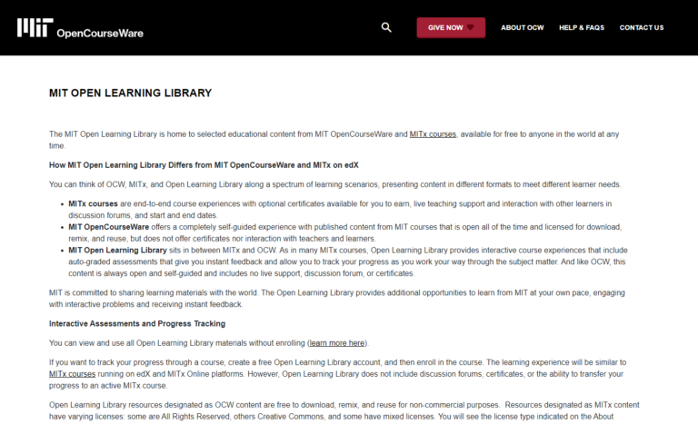 MIT Open Learning Library