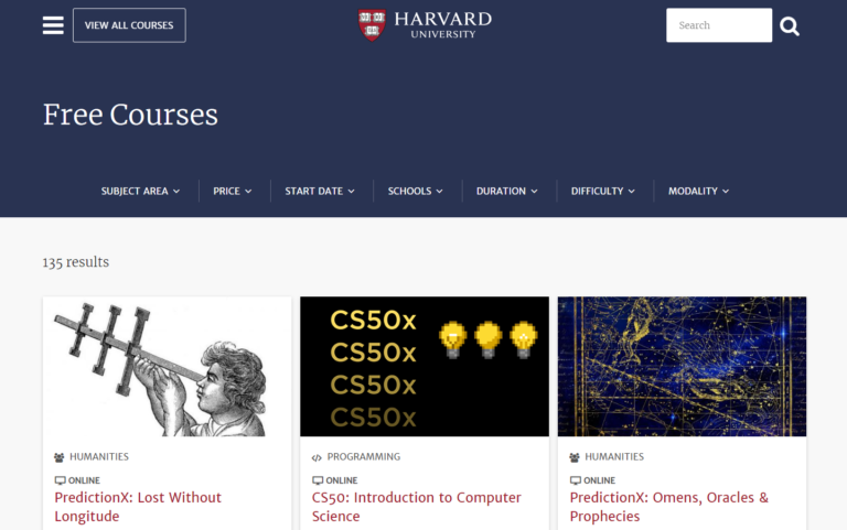 Harvard Online Courses