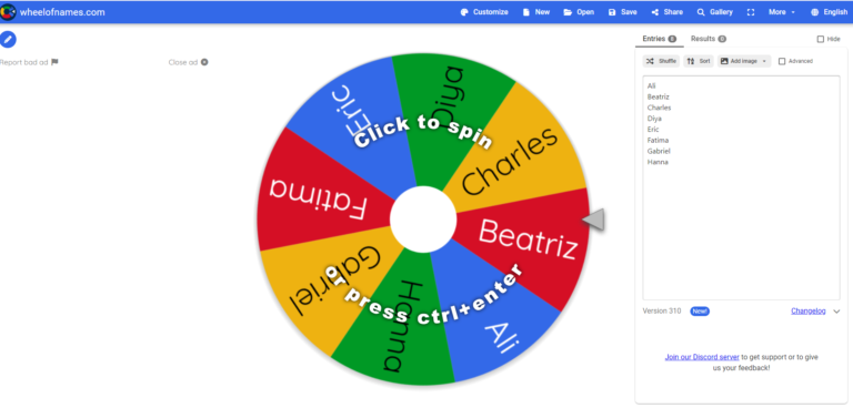 Wheel of Names