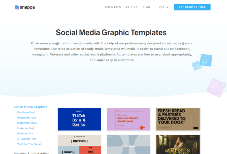 Snappa Social Media Templates