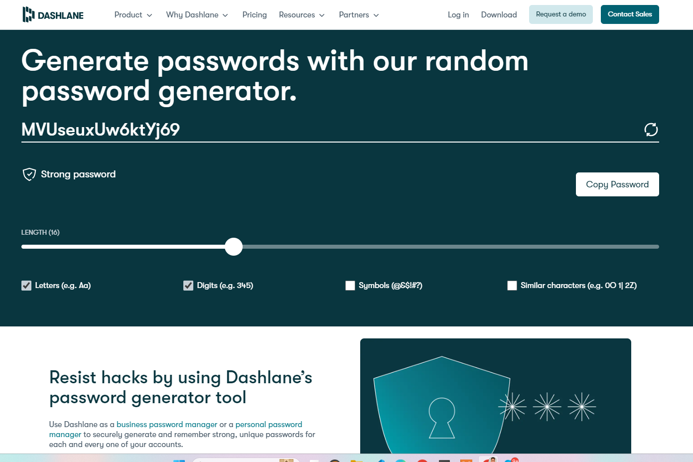 Dashlane Password Generator