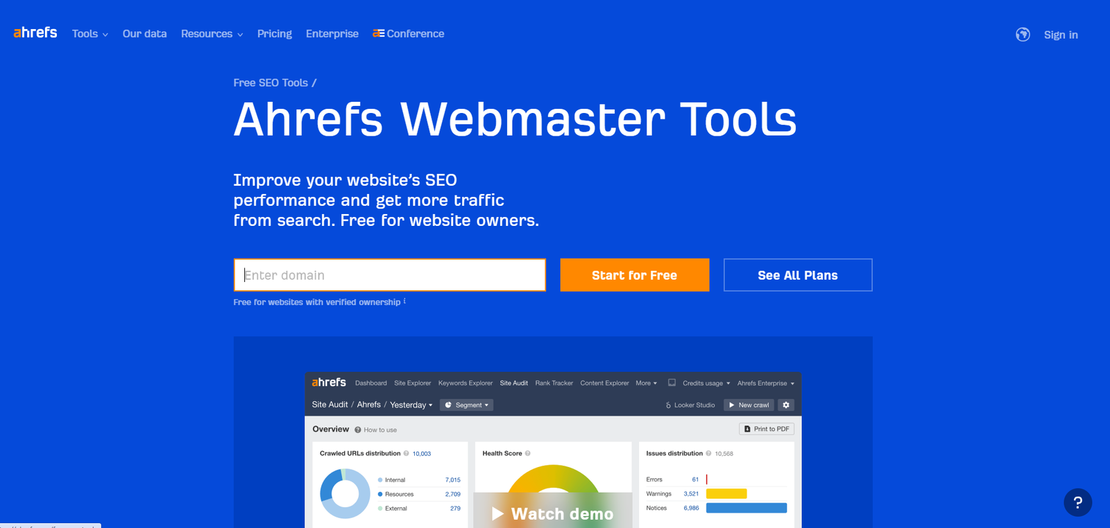 Ahrefs (Free Tools)